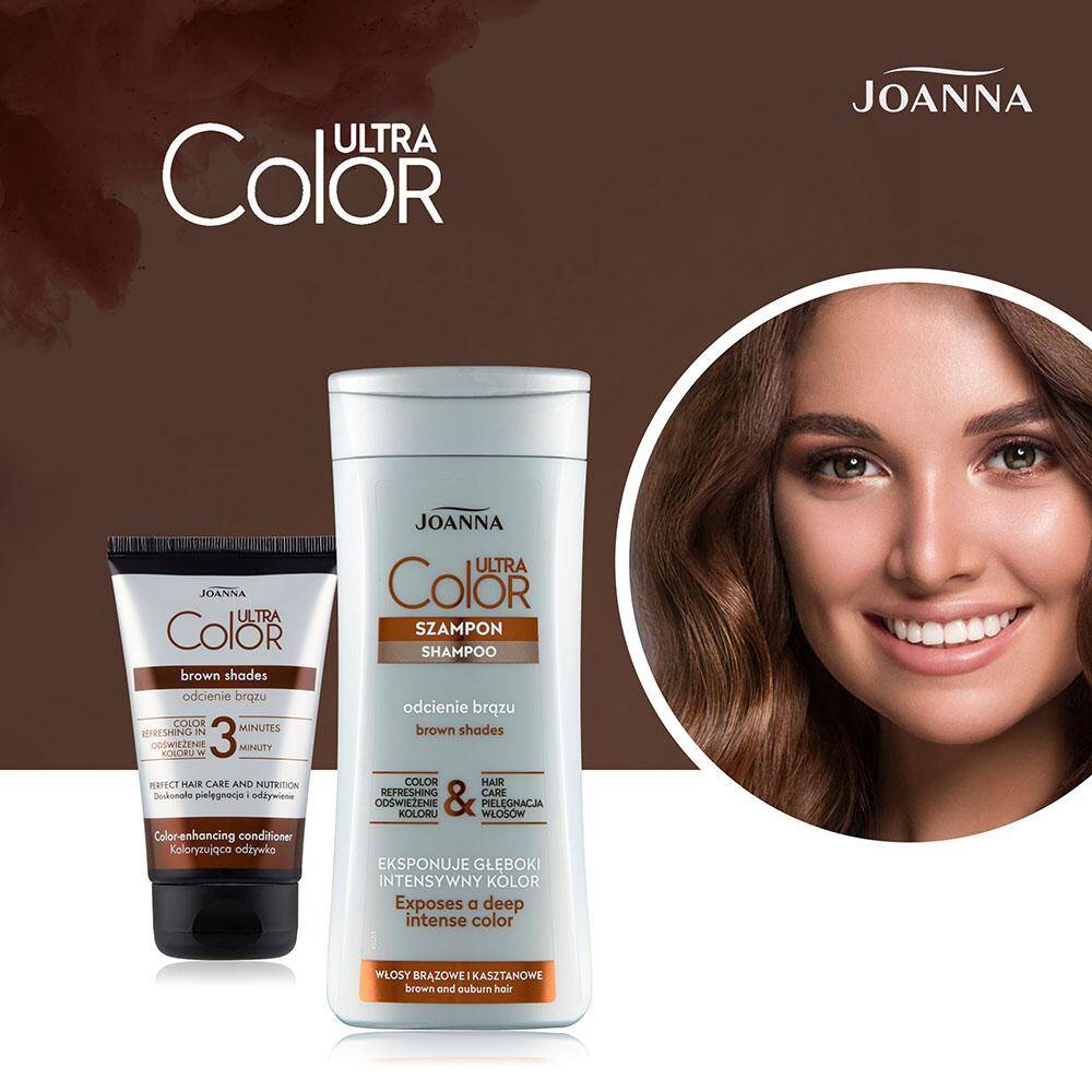 joanna ultra color system szampon włosy brązowe i kasztanowe