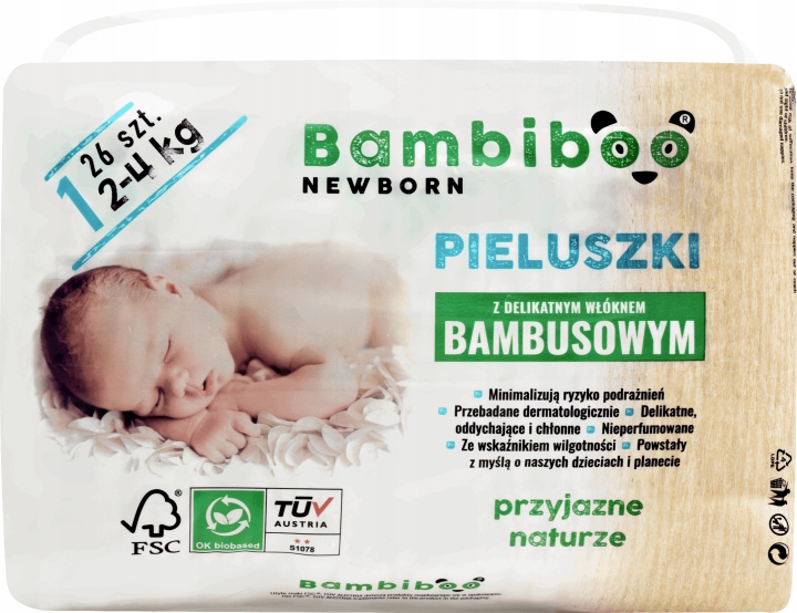 bambiboo newborn pieluchy bambusowe cena