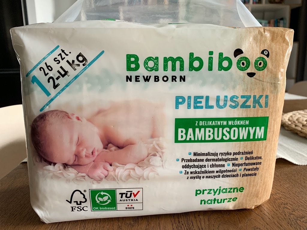 bambiboo newborn pieluchy bambusowe cena