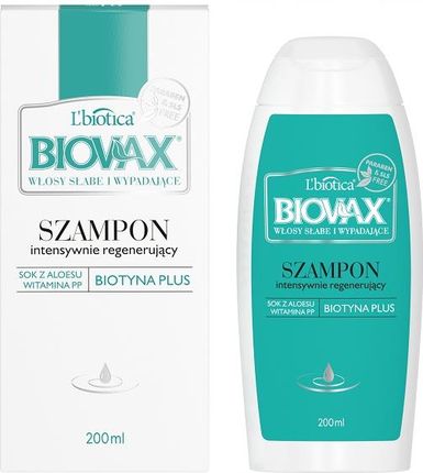 lbiotica biovax weak hair szampon odżywczy włosy słabe